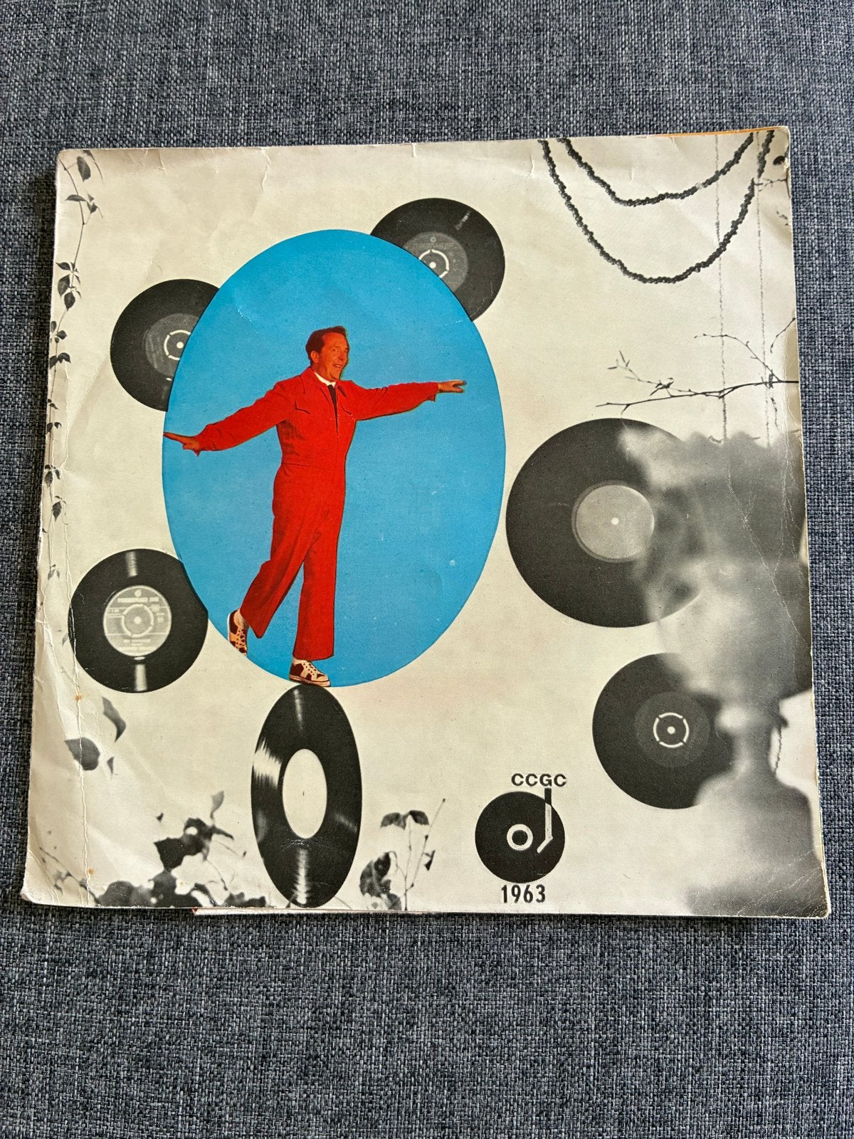 Premieplaat 1963 - CCGC - Wim Kan - Dousadj, Cd's en Dvd's, Vinyl Singles, Gebruikt, Originele persing, 7 inch, Ophalen of Verzenden