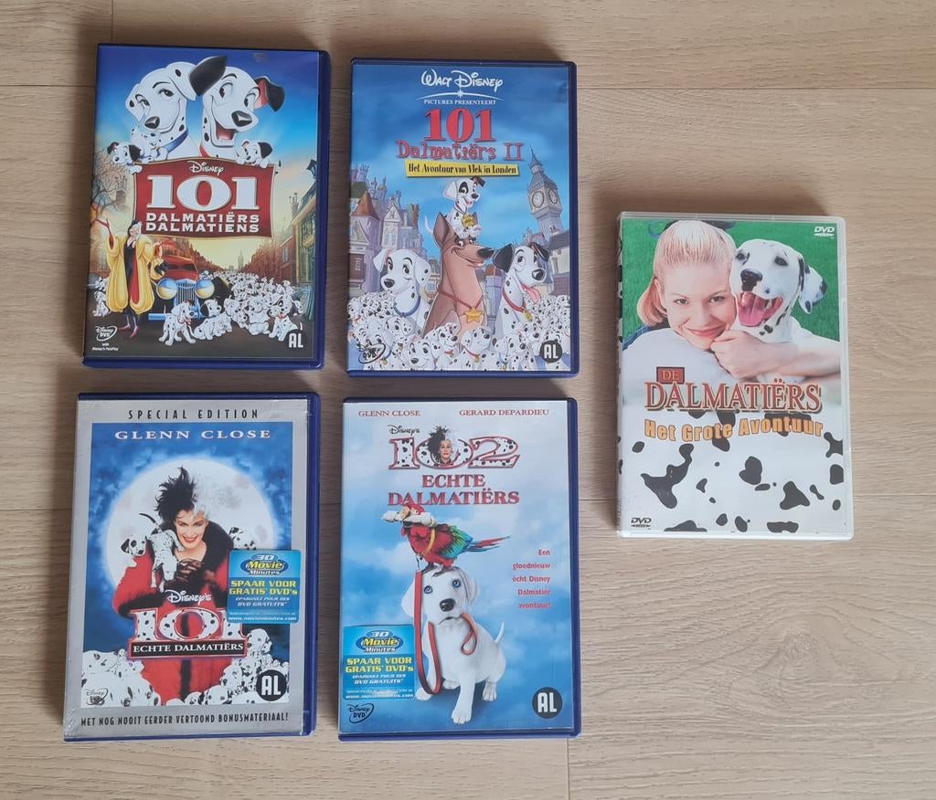 Dvd's  - Disney - 101 Dalmatiers  - 5 stuks, Ophalen of Verzenden, Zo goed als nieuw