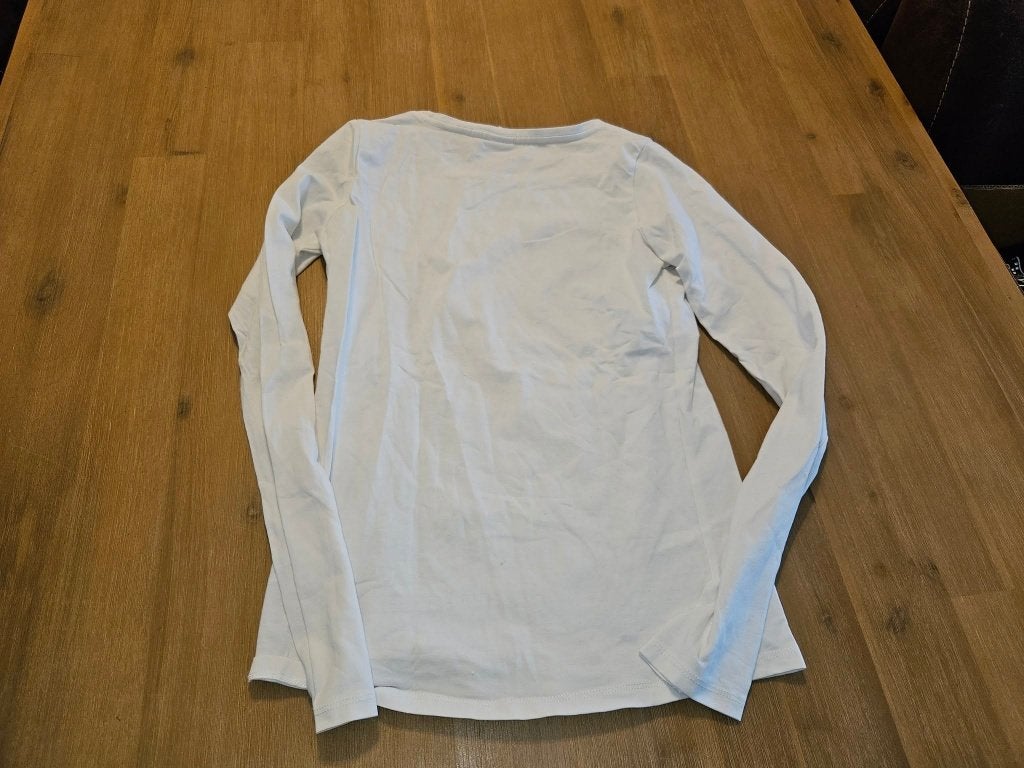 Wit longsleeve shirts voor kinderen maat 158, Kinderen en Baby's, Kinderkleding | Maat 158, Gebruikt, Meisje, Ophalen of Verzenden