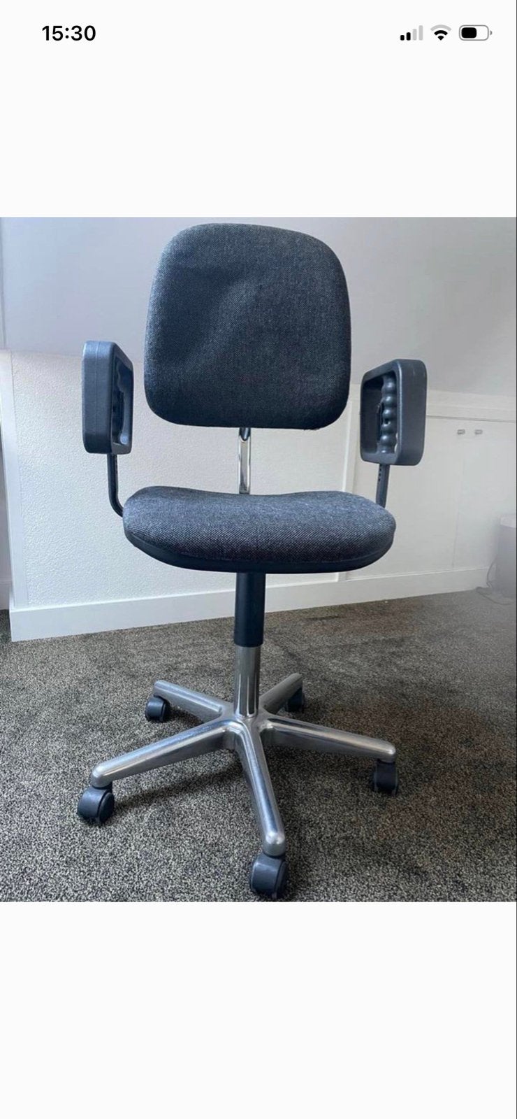 Grahl Bureaustoel - Ergonomisch en Comfortabel, Ophalen, Gebruikt, Grijs, Bureaustoel