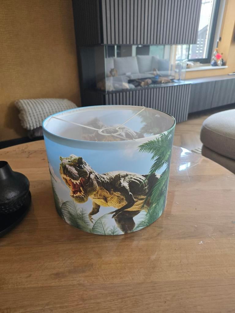 Lampenkap met dinosaurus, Huis en Inrichting, Lampen | Lampenkappen, Ophalen of Verzenden