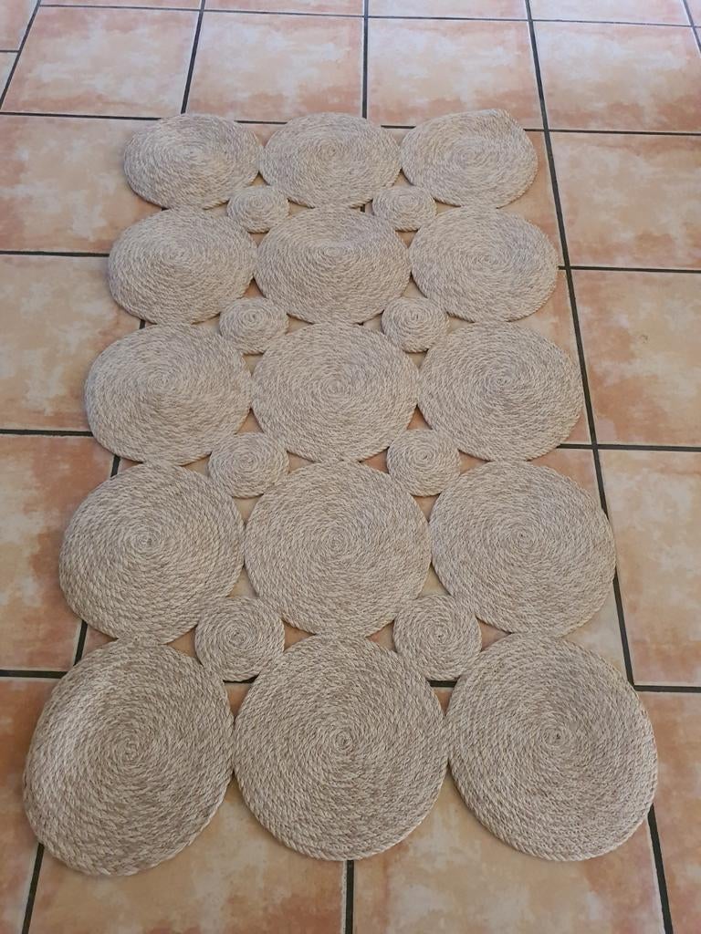 Jute Tapijt 90x150 cm – Rechthoekig Natuurlijk – Nieuw, 100 tot 150 cm, Nieuw, Rechthoekig, 50 tot 100 cm