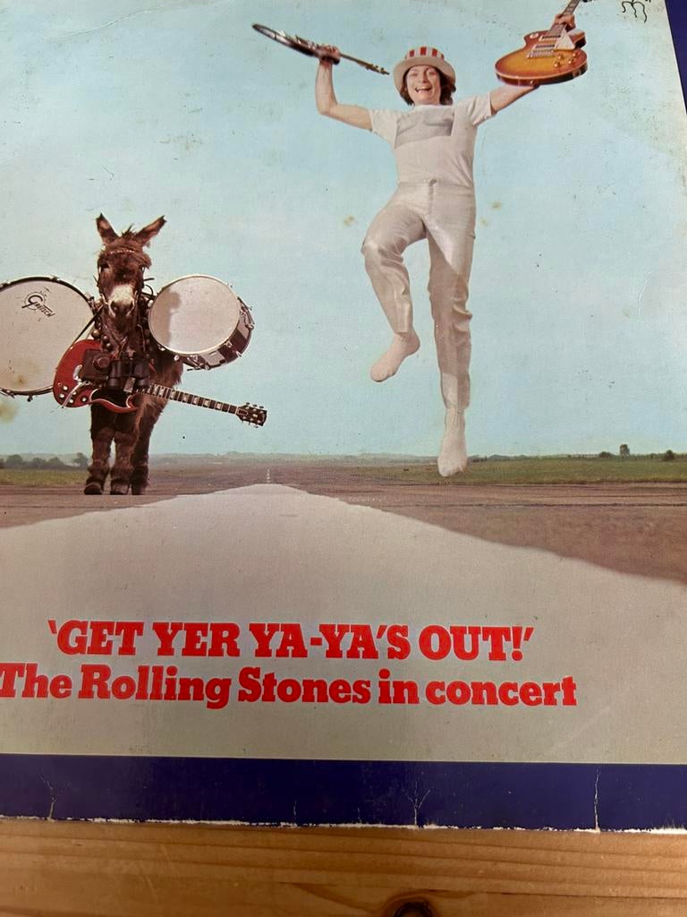 LIVE LP GET YER YA-YA’S OUT VAN THE ROLLING STONES UIT 1970, Zo goed als nieuw, 12 inch, 1960 - 1969, Inclusief binnenhoes