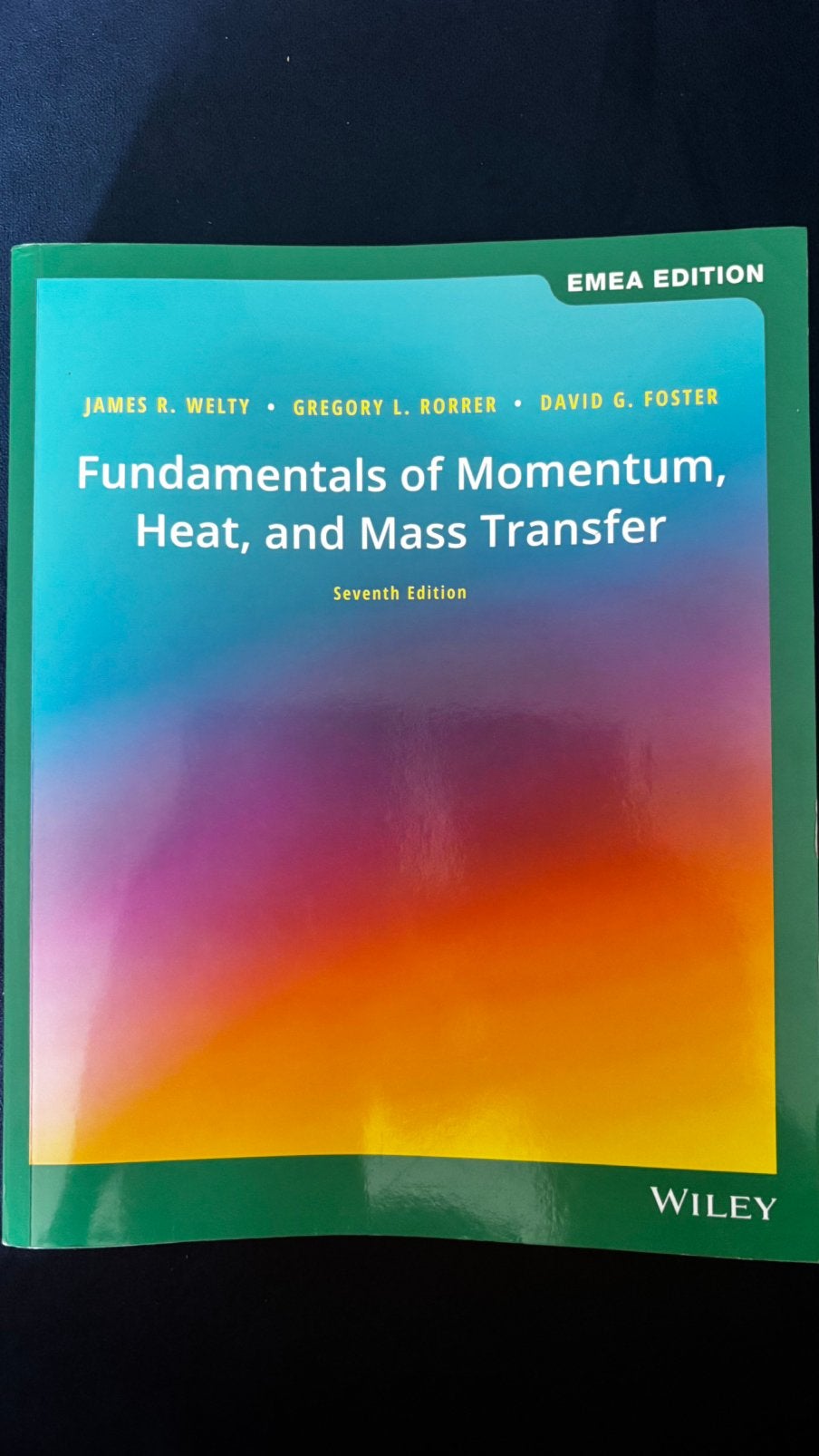 Fundamentals of Momentum, Heat, and Mass Transfer, Ophalen of Verzenden, Zo goed als nieuw