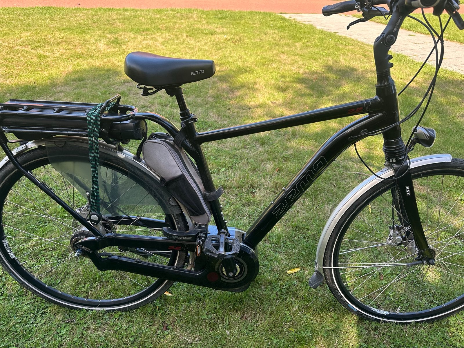 Zwarte Sparta e-bike met Bosch motor, Sparta, Gebruikt, Ophalen of Verzenden, 51 tot 55 cm