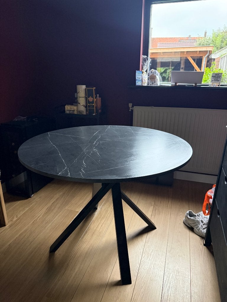 IKEA Mariedamm eettafel, Huis en Inrichting, Tafels | Eettafels, Ophalen, Zo goed als nieuw, Rond, 100 tot 150 cm