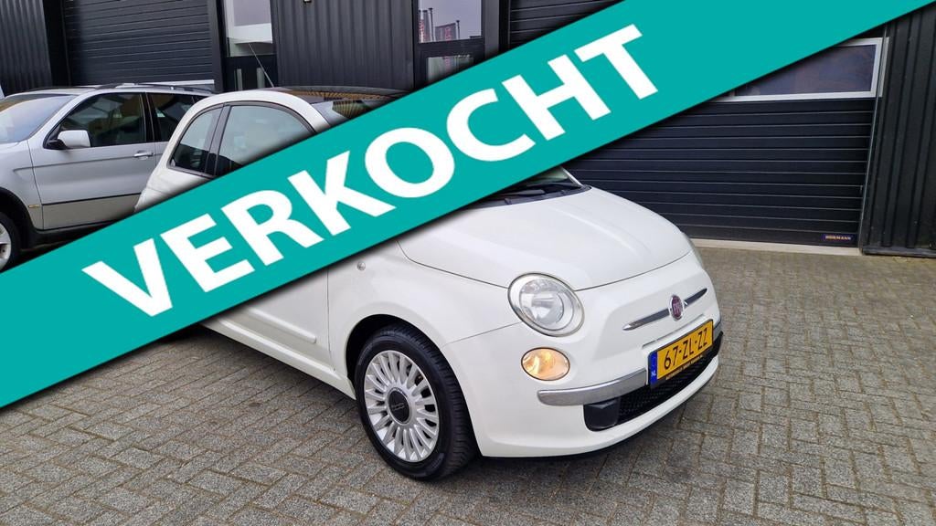 Fiat 500 1.2 Lounge Airco Panoramadak, Voorwielaandrijving, Stof, Gebruikt, 1242 cc