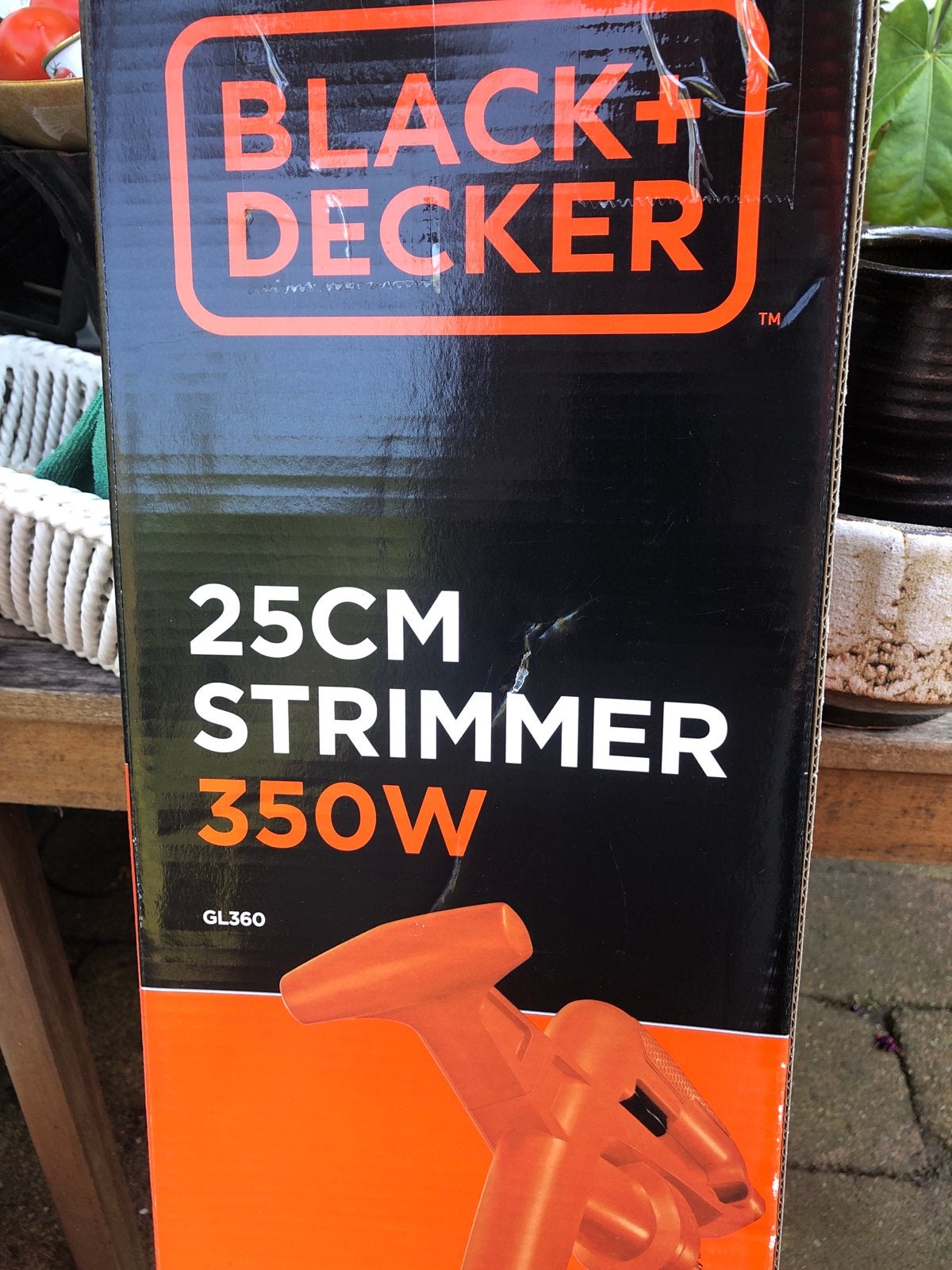 Black+Decker GL360 Grastrimmer 25cm 350W, Tuin en Terras, Grastrimmers, Ophalen of Verzenden, Nieuw, 10 tot 30 cm, Elektrisch