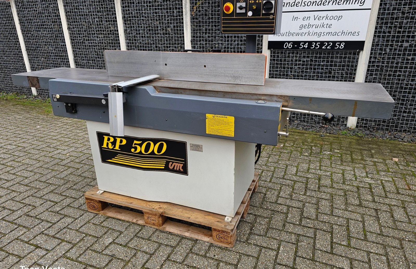 Vlakbank 50CM breed Met tersa messen en bovenbediening, Ophalen, Gebruikt