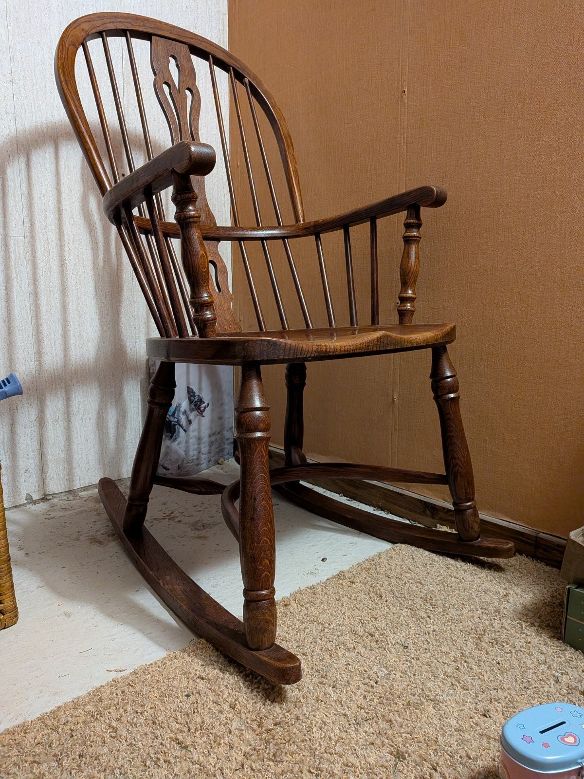 Antieke Windsor Schommelstoel - Engelse Rocking Chair, Ophalen