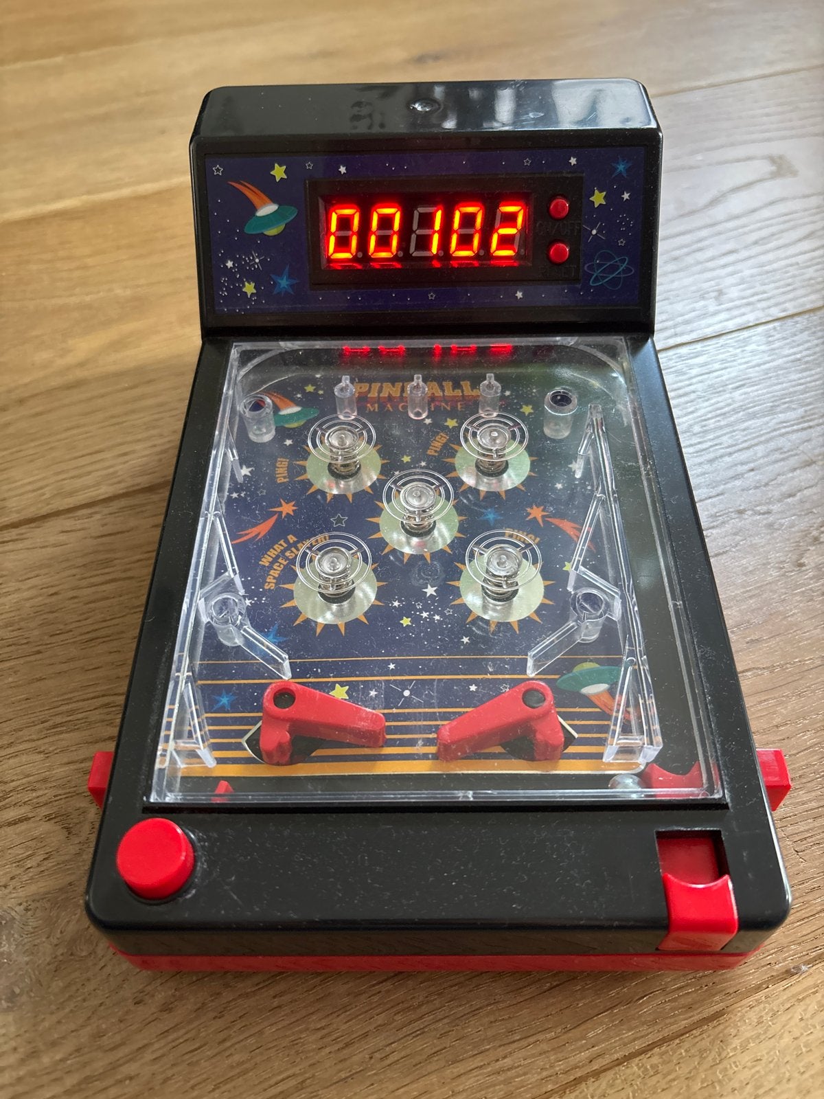 Miniatuur Pinball Machine - Ruimte Thema, Ophalen, Gebruikt, Jongen of Meisje