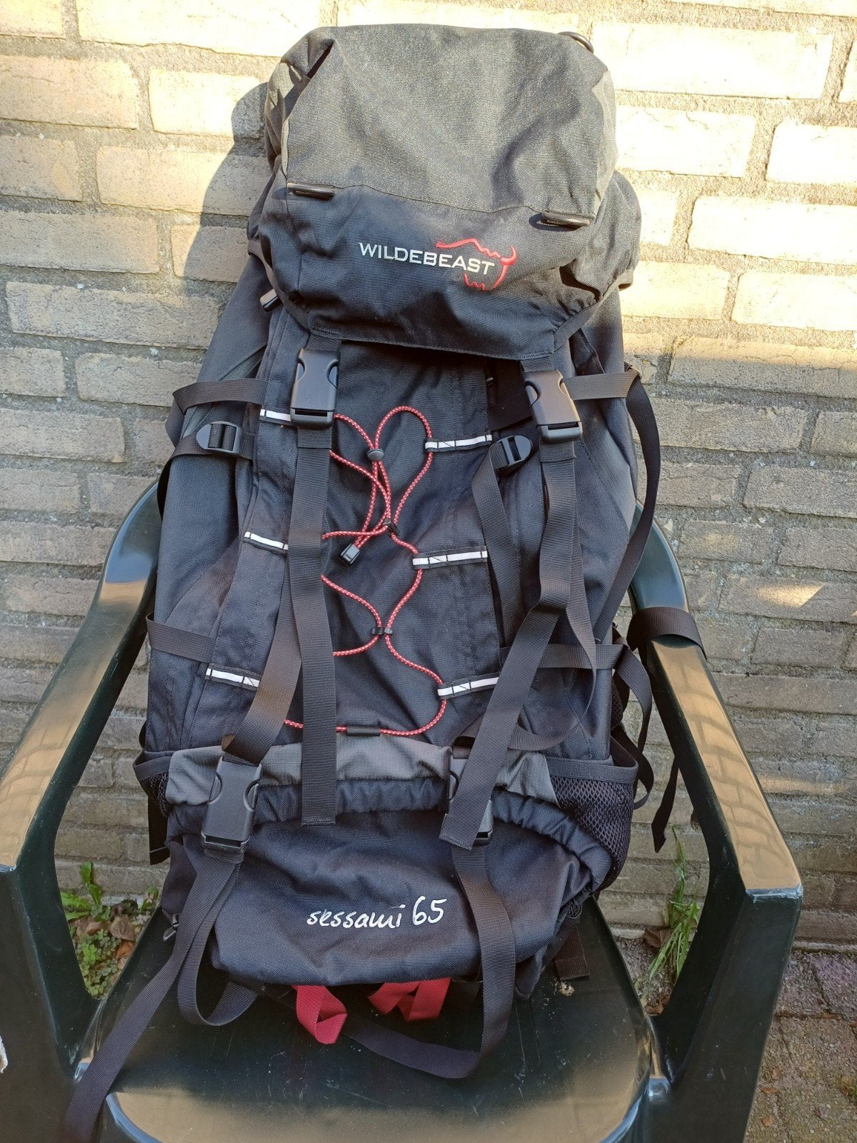Backpack 65 liter zwart, Ophalen, Zo goed als nieuw, Rugzak
