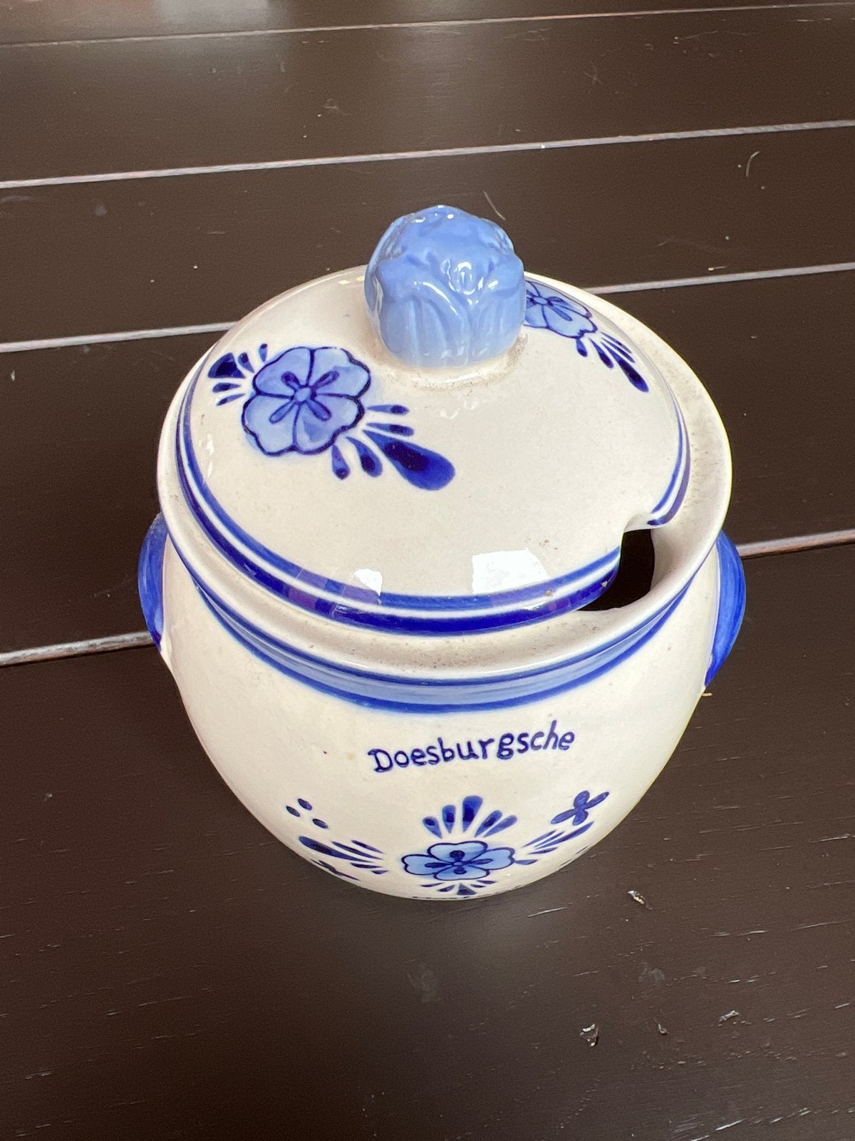 Doesburgsche Mosterdpotje - Delfts Blauw Stijl, Ophalen