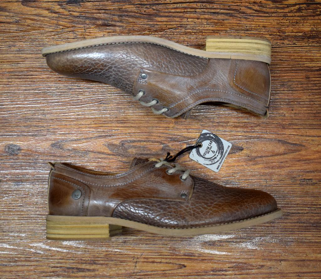 YELLOW CAB - volledig leren Fact veterschoen brown - maat 41, Kleding | Heren, Schoenen, Bruin, Nieuw, Ophalen of Verzenden, Yellow Cab