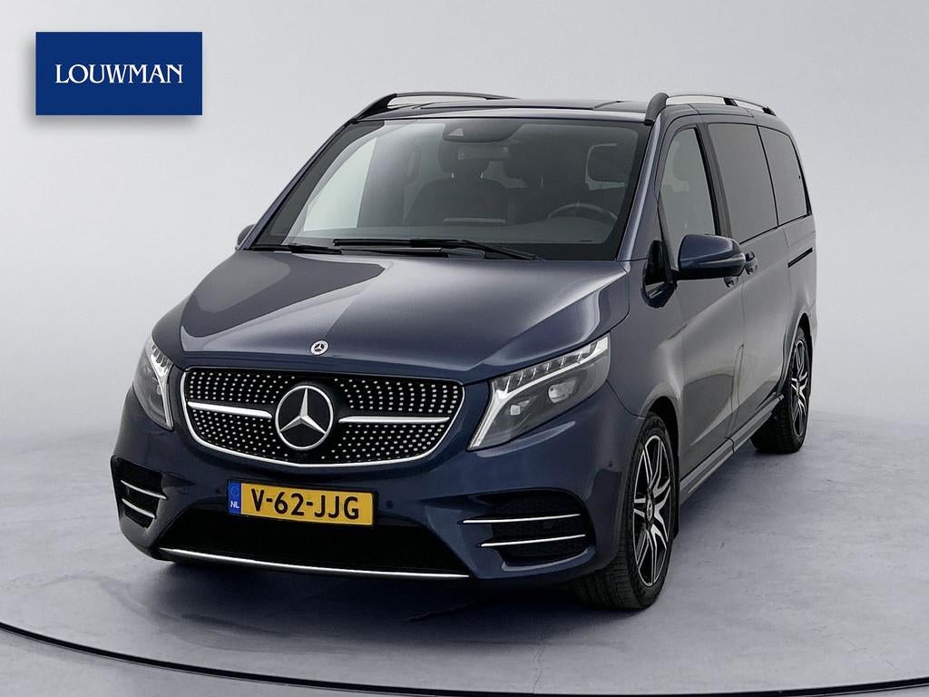 Mercedes-Benz V-Klasse 250d Lang DC AMG Line Elektr schuifde, Auto's, Bestelauto's, Gebruikt, Euro 6, Met garantie (alle), Blauw
