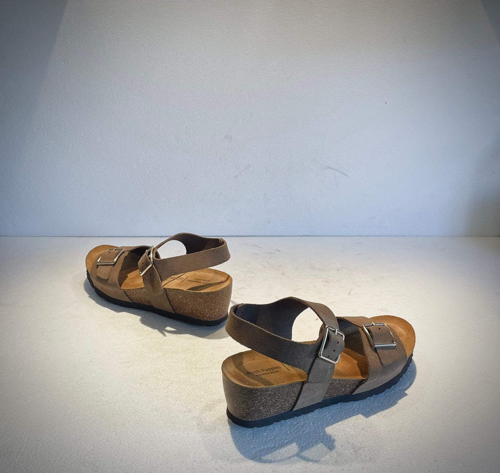 Hush Puppies design comfort memory foam sandalen sleehak 41, Ophalen of Verzenden, Sandalen of Muiltjes