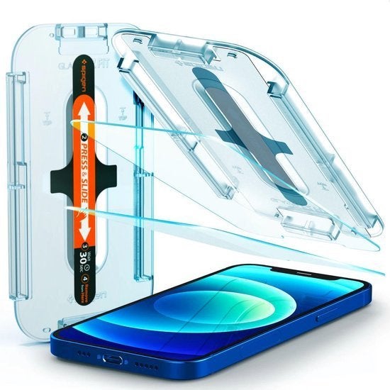 Spigen EZ FIT Glass iPhone 12/12 Pro (Screenprotector), Nieuw, Spigen 1, Ophalen of Verzenden, Spigen