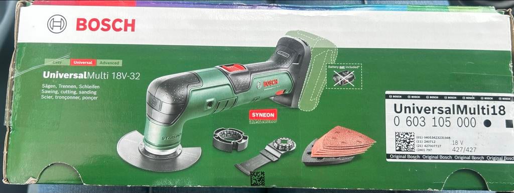 Bosch UniversalMulti 18V-32 Multitool - Nieuw in doos, Ophalen of Verzenden, Nieuw