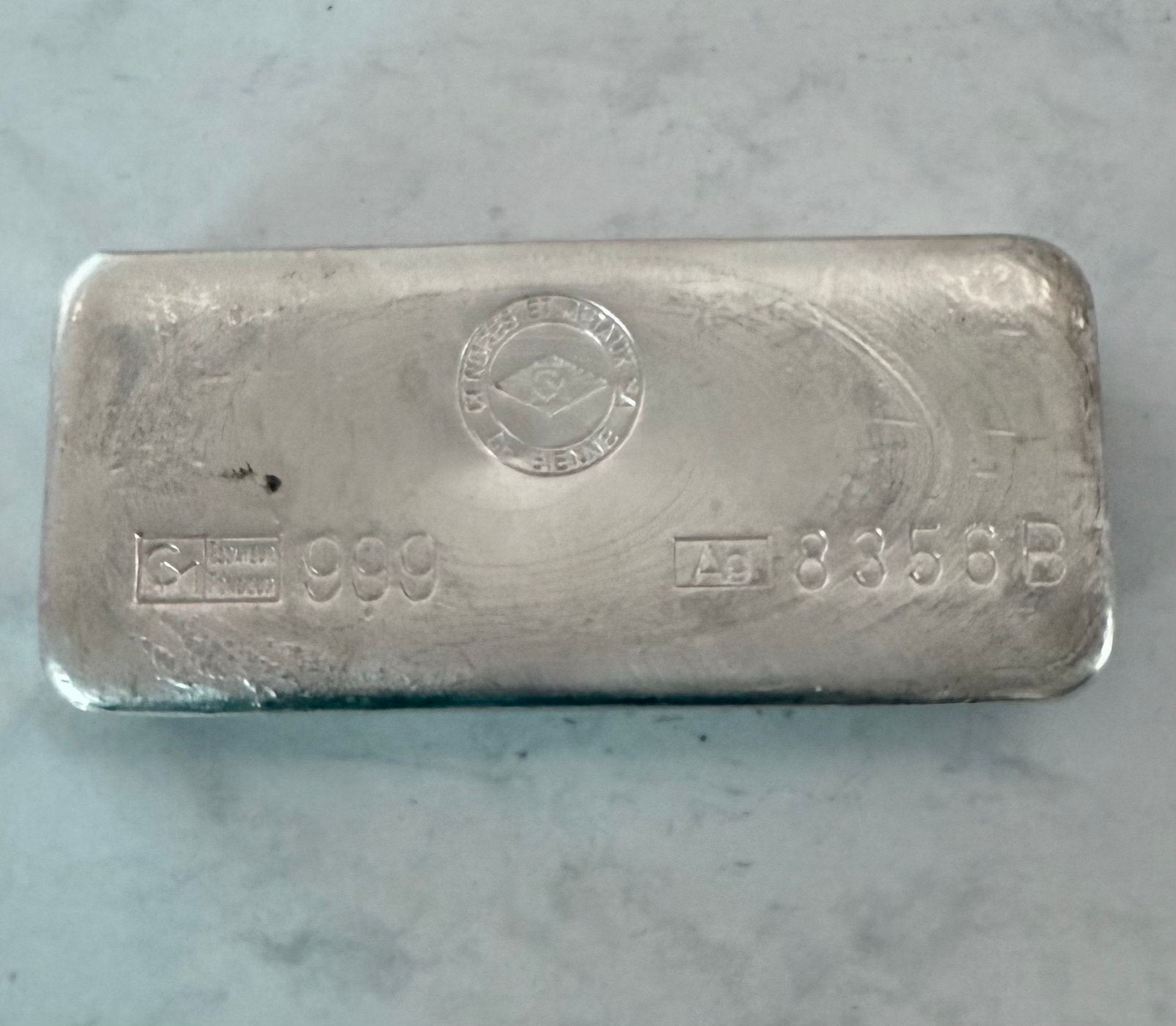 1 kilo Zilver Cendres Et Meteaux / Ch. Bienne 999 zilver, Ophalen, Zilver