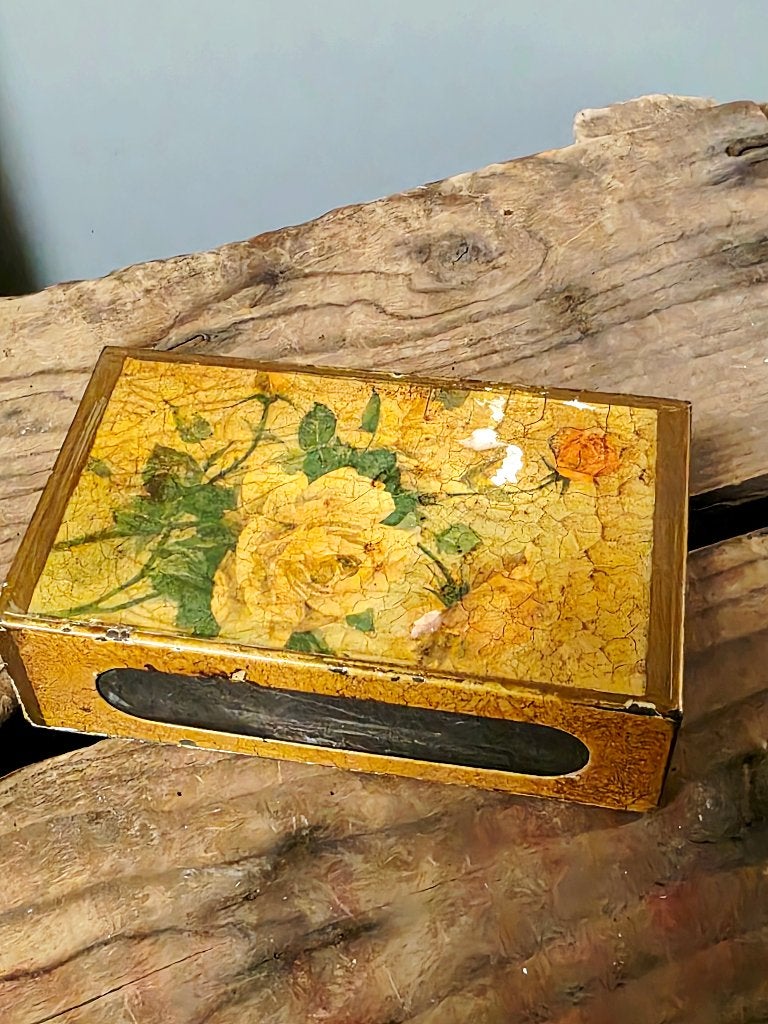 7950:Vintage Florentine match box holder -Italian midcentury, Ophalen of Verzenden, Huis en Inrichting