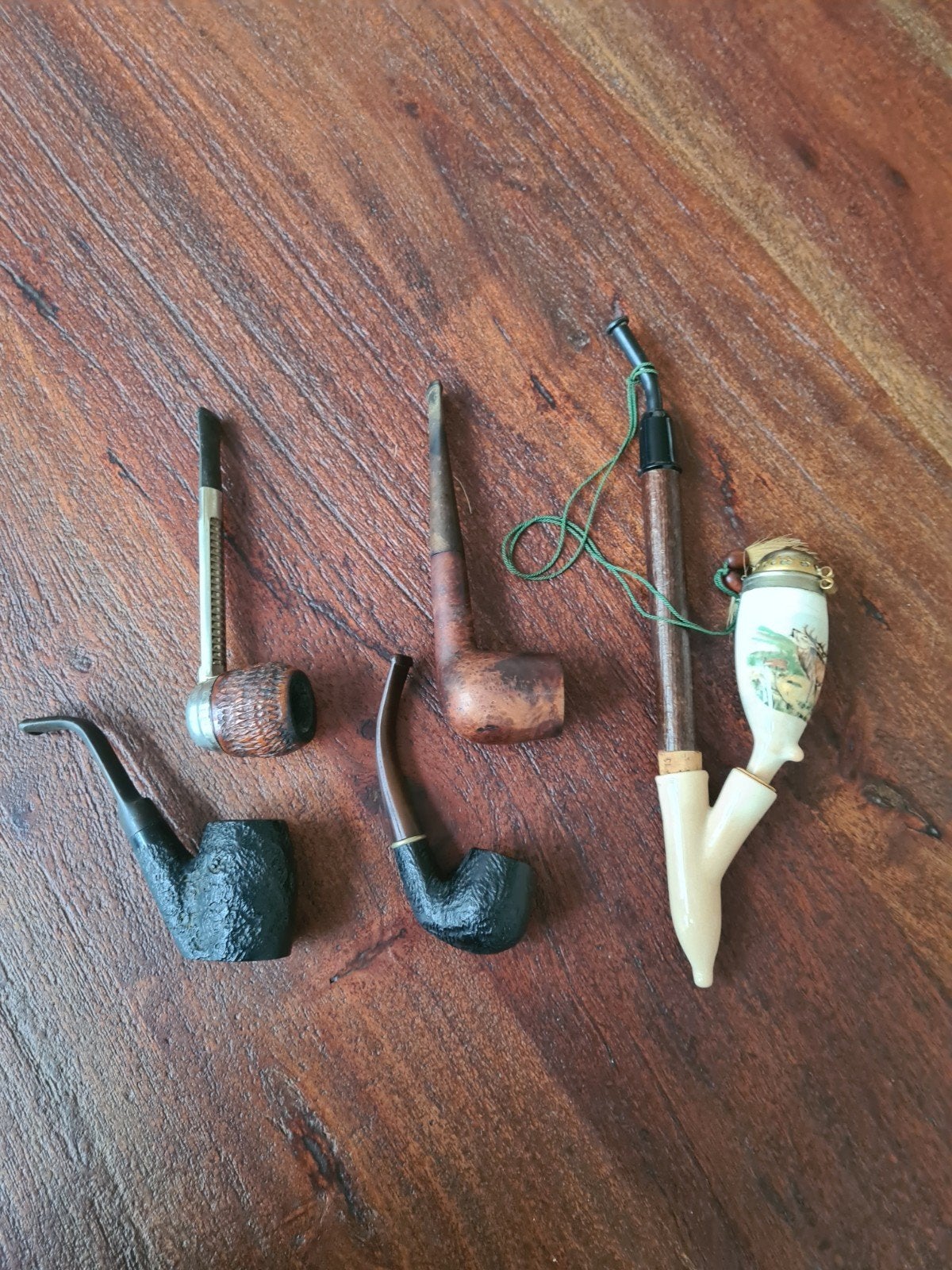 Collectie van 5 diverse pijpen, Verzamelen, Ophalen of Verzenden, Gebruikt, (Water)pijp