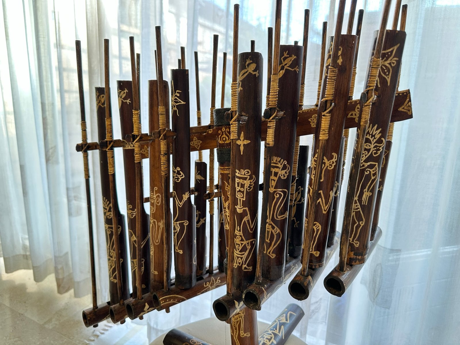 Angklung - Traditioneel Indonesisch Bamboe Instrument, Ophalen, Zo goed als nieuw, Overige soorten