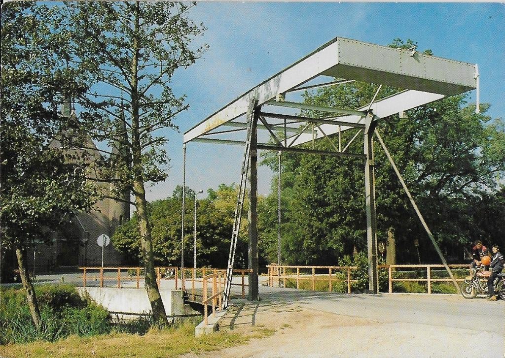 Kr935 Gelopen ansichtkaart ophaalbrug nederland, Ophalen of Verzenden, 1980 tot heden, Gelopen