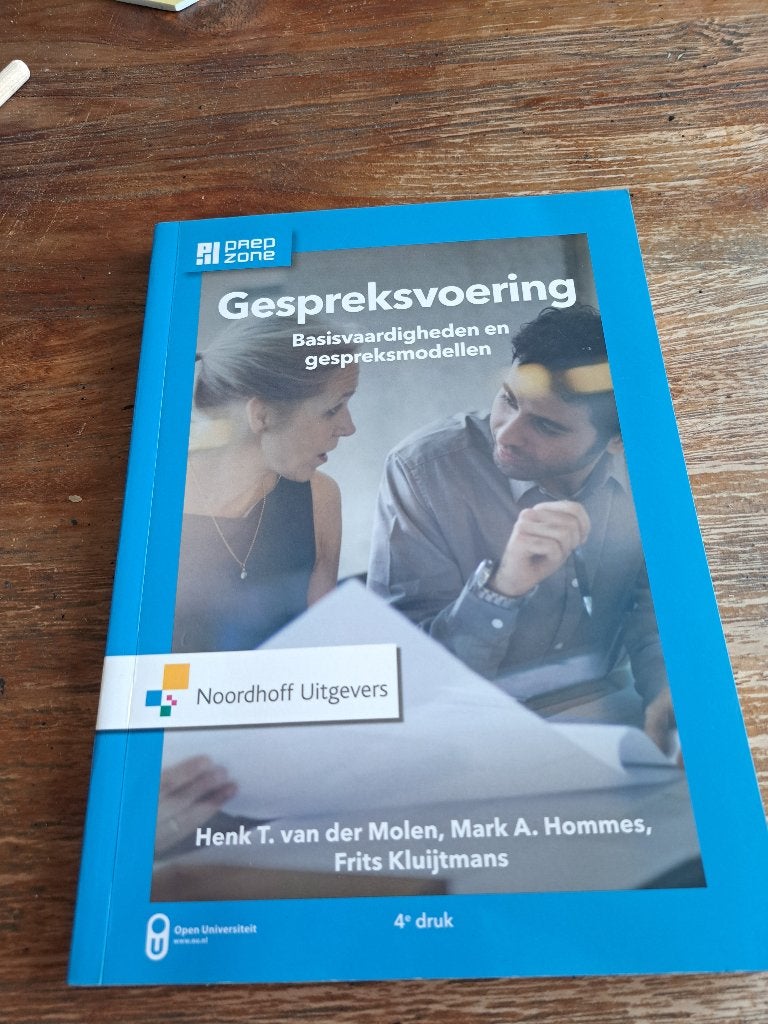 Gespreksvoering basisvaardigheden en gespreksmodellen 4e dr., Boeken, HBO, Noordhoff Uitgevers, Alpha, Ophalen