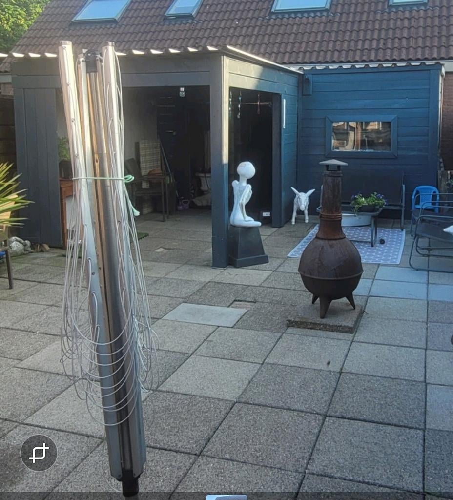 Overkapping met damwand platen, Tuin en Terras, Tuinhuizen, Ophalen, Gebruikt, Schuur