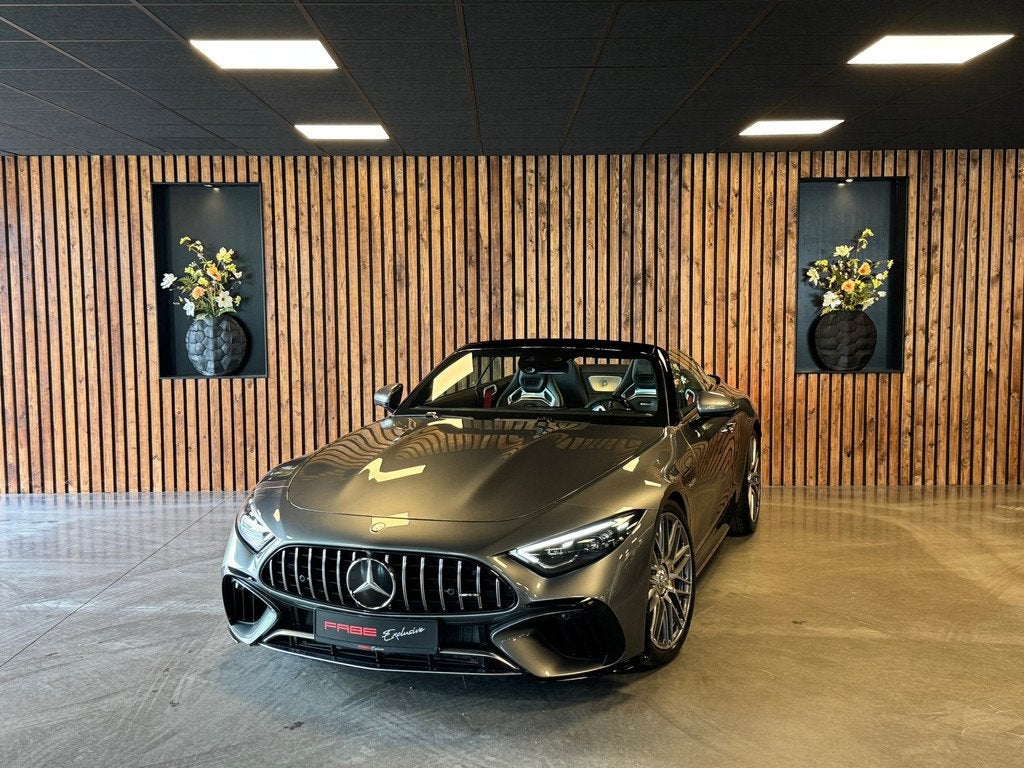 Mercedes-Benz SL-klasse Roadster AMG 63 4MATIC+ / Carbon / B, Auto's, Mercedes-Benz, Automaat, Gebruikt, Cabriolet, Leder