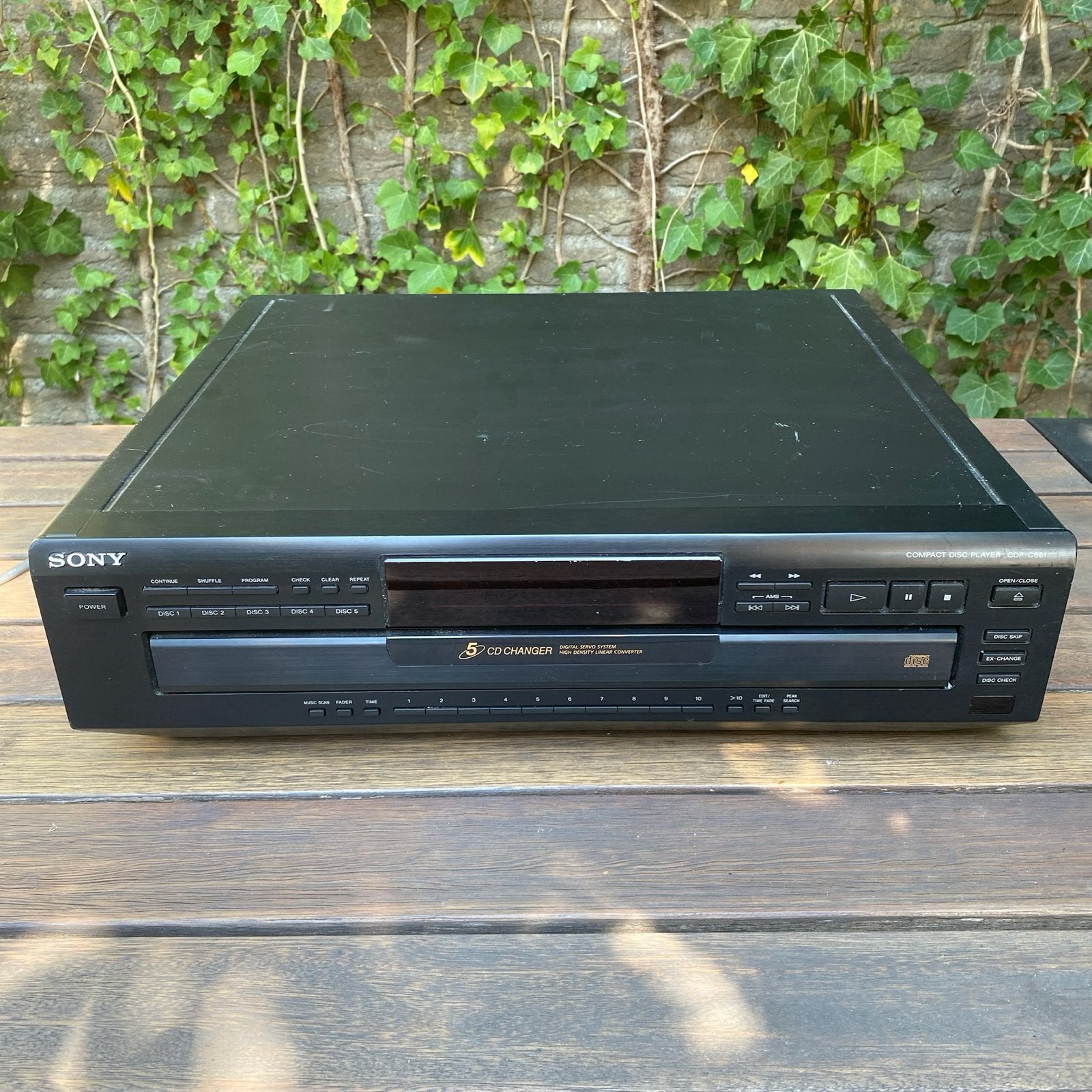 Sony CDP-C661 5-CD Wisselaar Compact Disc Speler, Ophalen, Gebruikt, Sony, Wisselaar