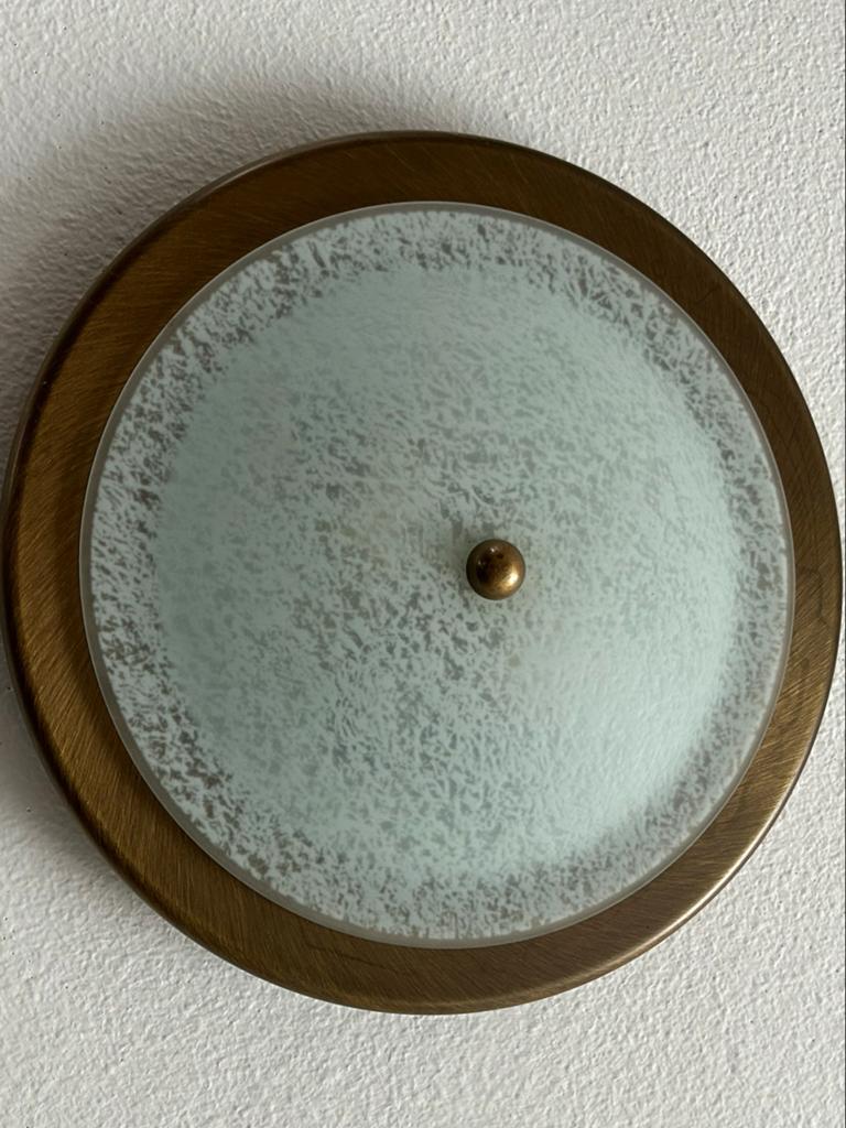 Plafondlamp met Melkglas, Ophalen of Verzenden, Zo goed als nieuw