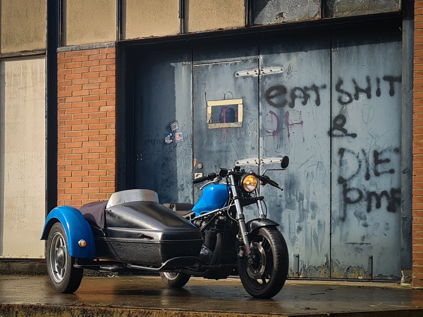 Suzuki GR650 met Velorex zijspan en verbrede bak, Motoren, 2 cilinders, Gebruikt, Meer dan 35 kW, 650 cc