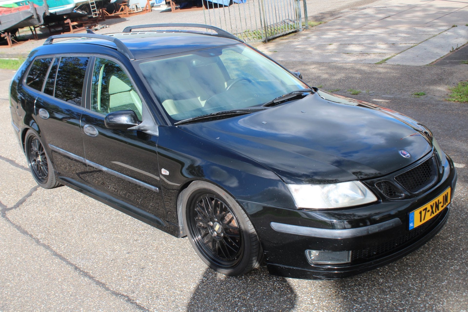 Saab 9-3 Sport Estate 1.8t Vector // verlaagd / 19"lm //, Auto's, 1998 cc, Gebruikt, Beige, 4 cilinders
