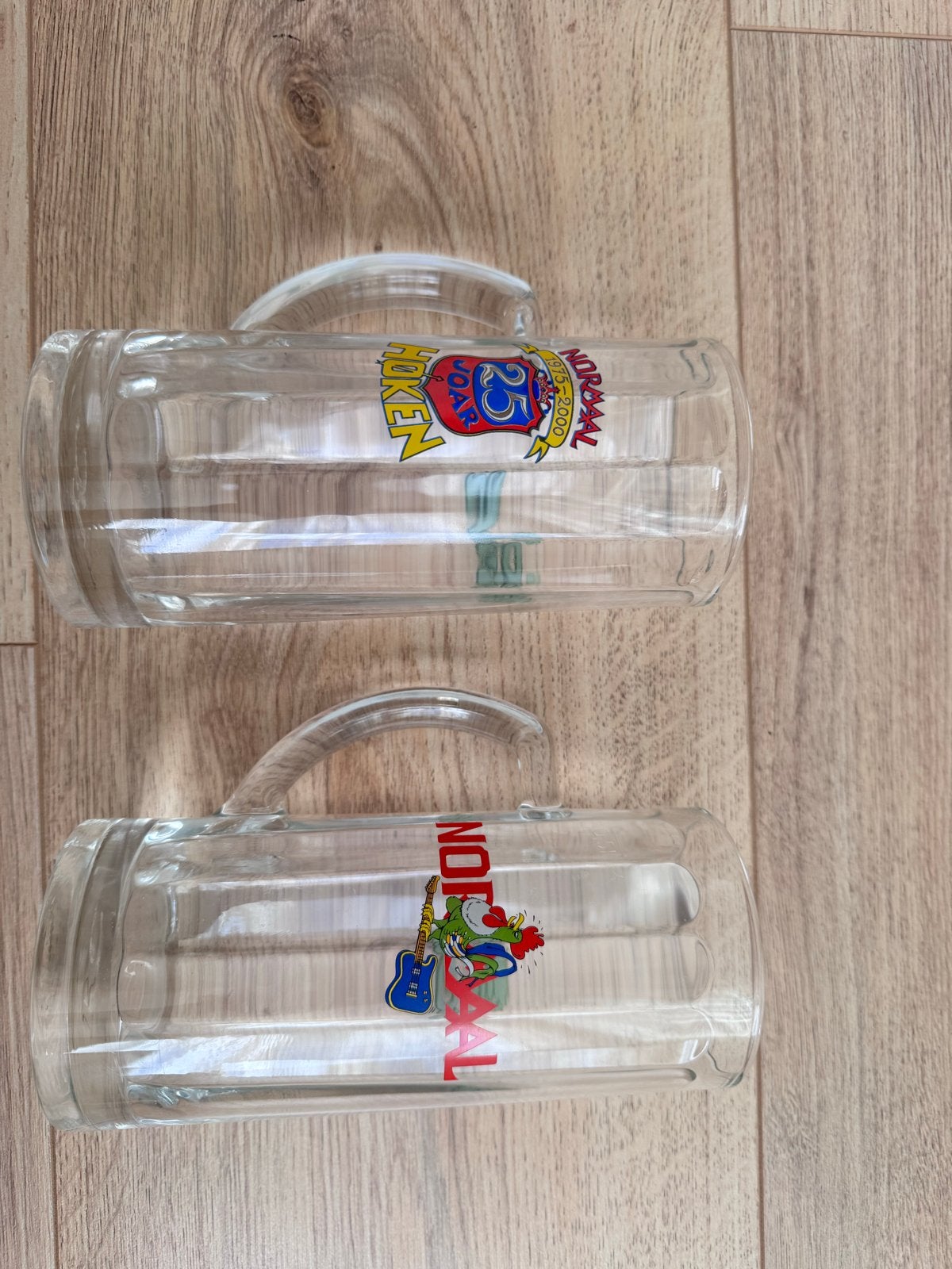 Normaal hoken Grolsch Bierpullen - Set van 2, Ophalen of Verzenden, Zo goed als nieuw, Pul(len), Grolsch