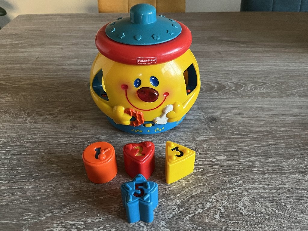 Fisher-price vormen sorteerder met licht en geluid, Ophalen of Verzenden, Zo goed als nieuw, Speelset, Met licht