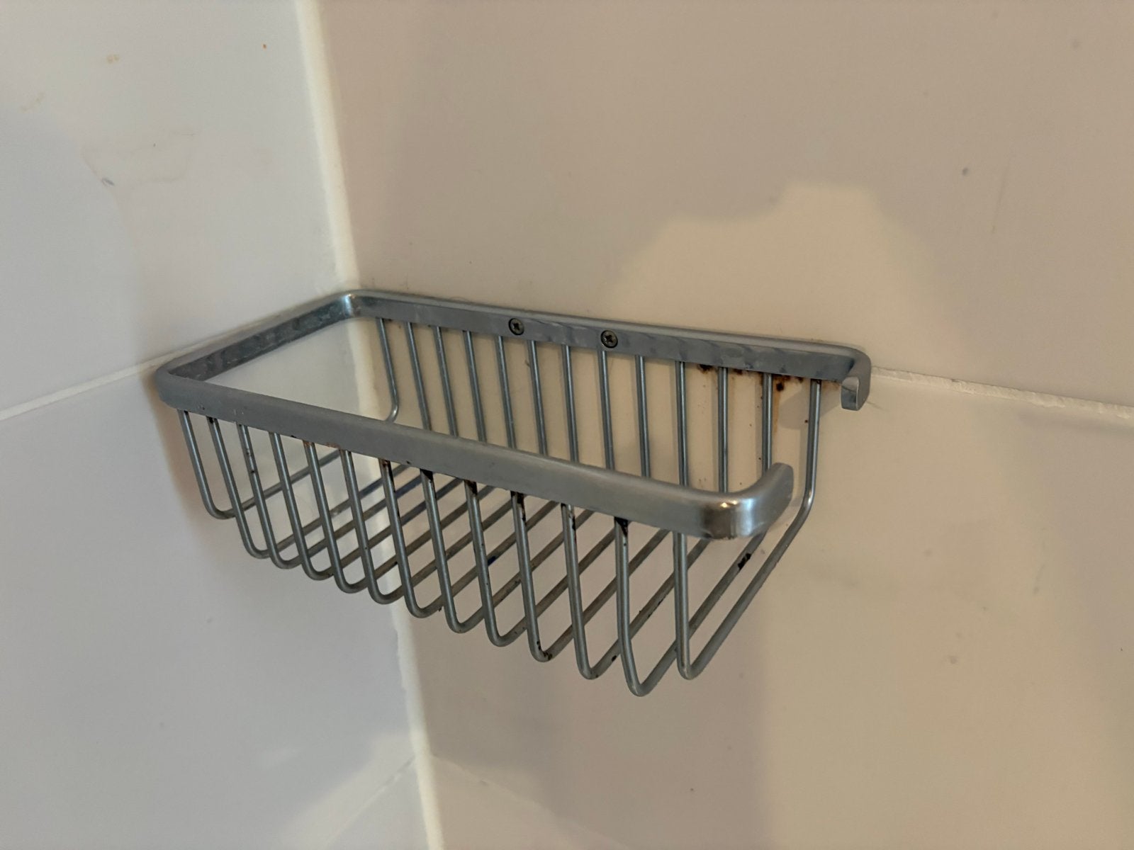 Chrome shampoo houder voor in de douche, Ophalen, Gebruikt, Grijs, Overige typen