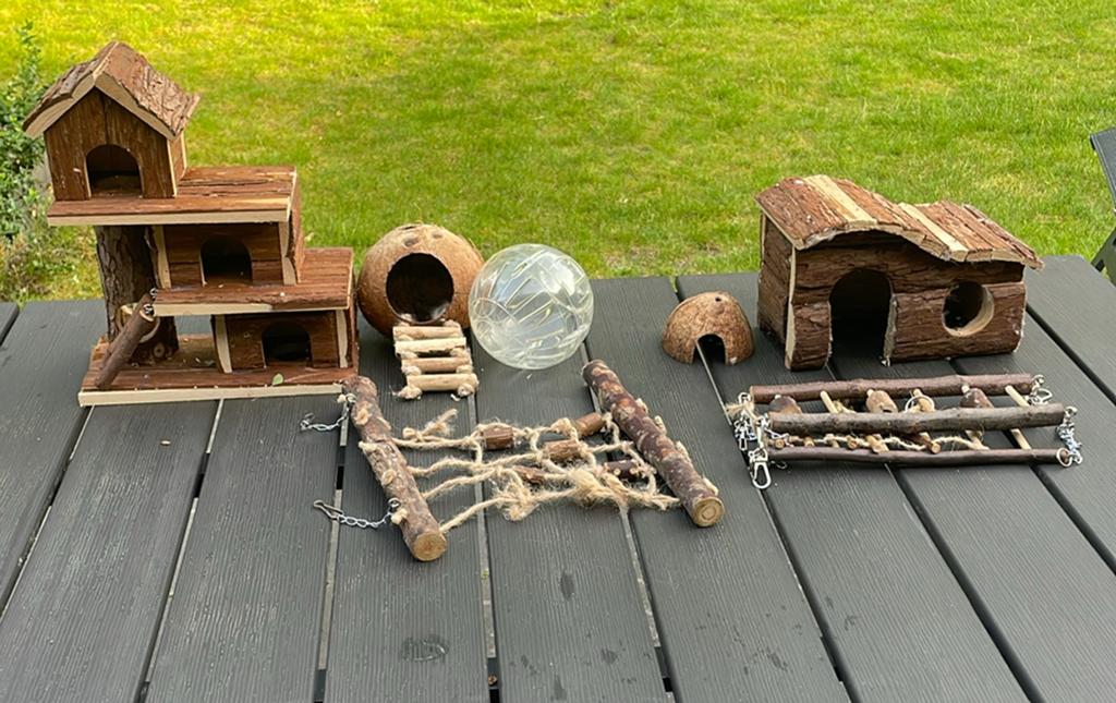 Hamster huisjes/speeltjes, Ophalen of Verzenden, Zo goed als nieuw