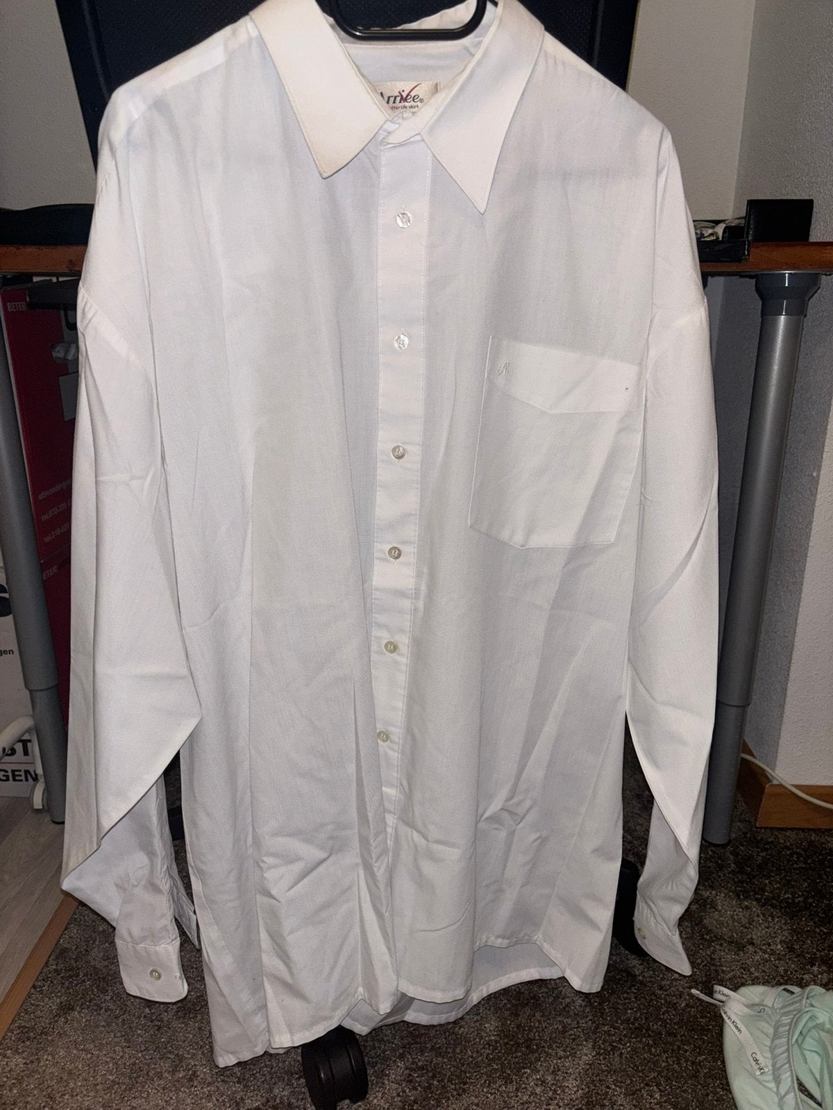 Wit overhemd XXXL, Ophalen of Verzenden, Zo goed als nieuw, Wit, Overige halswijdtes