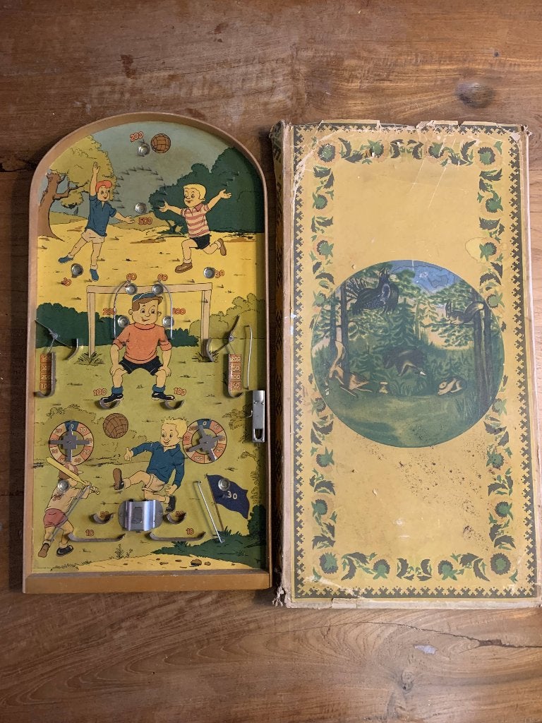 Vintage houten knikkerspel Sovjet-Unie, Kinderen en Baby's, Ophalen, Gebruikt