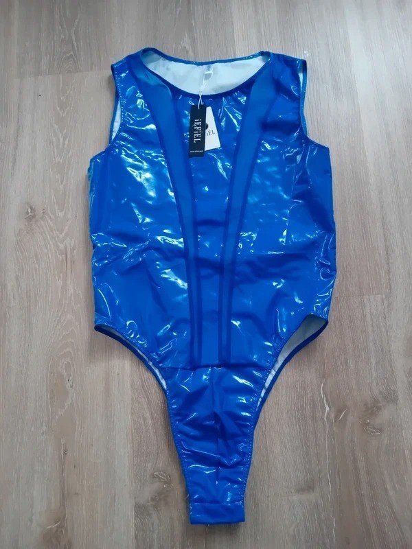 iEFiEL Lack Body, Blauw, maat L, IEFiEL, Verzenden, Blauw, Body of Korset