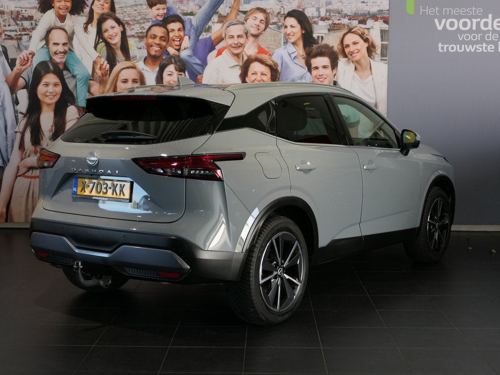 Nissan QASHQAI 1.3 MHEV Xtronic Tekna *1.800KG Trekgewicht!*, Auto's, Nissan, Automatische klimaatregeling, Leder en Stof, Origineel Nederlands
