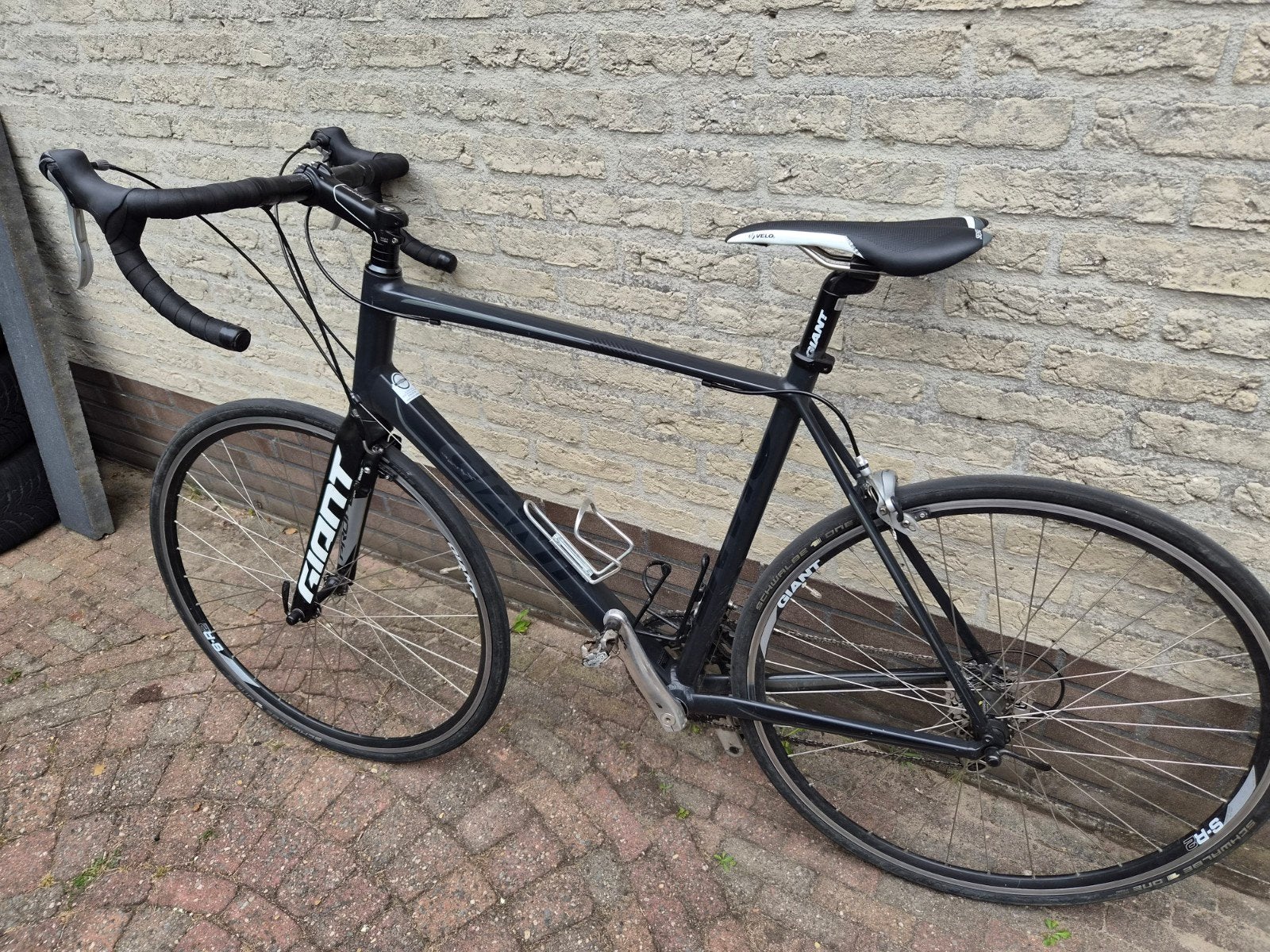 Giant Defy racefiets - Zwart, Gebruikt, Fietsen en Brommers, Fietsen | Racefietsen, Ophalen, Gebruikt, Aluminium, Giant