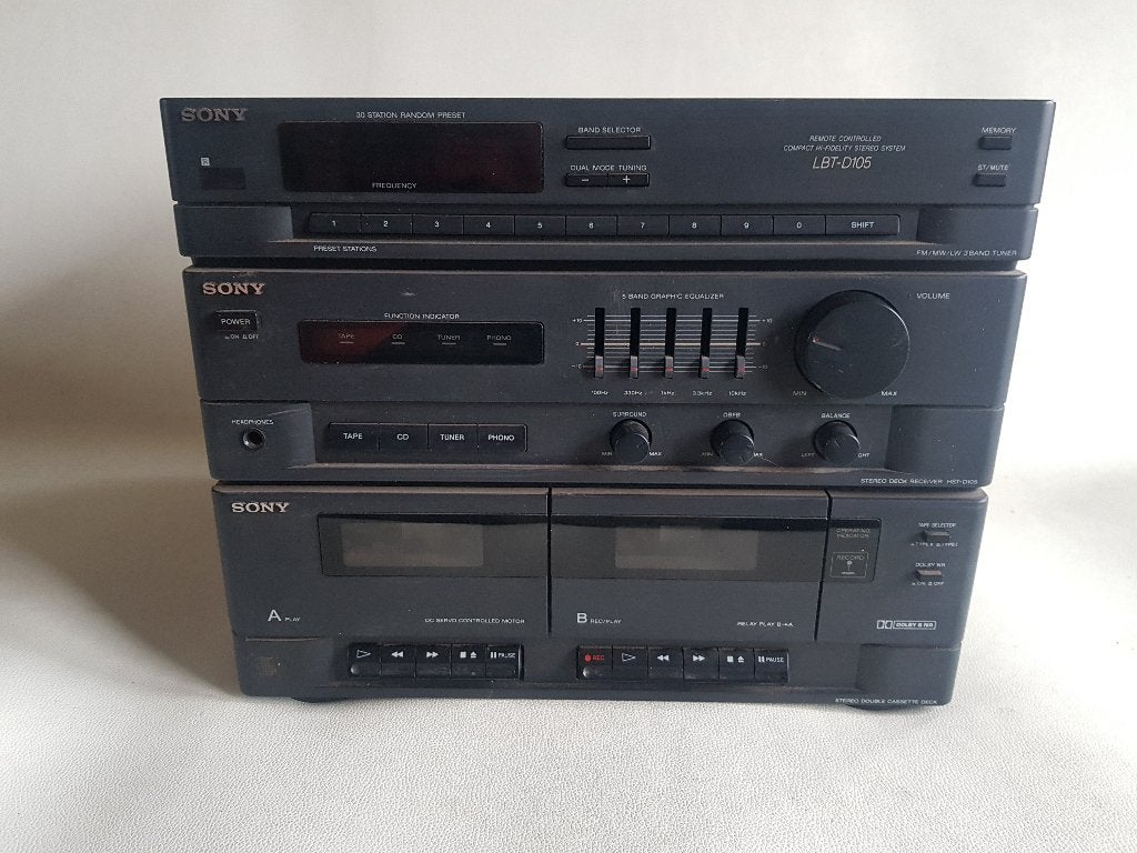 Vintage Sony LBT-D105 Compact Hi-Fi Stereo System, Ophalen of Verzenden, Gebruikt, Cassettedeck, Sony