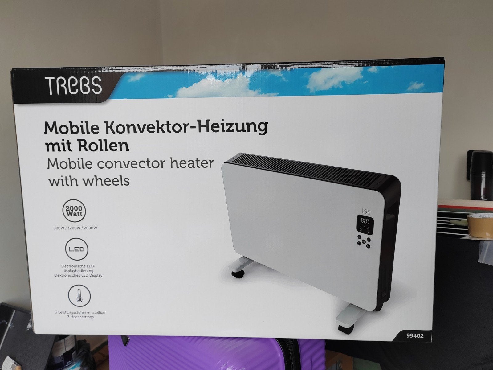 Trebs 99402 Convectorkachel 2000W - Zo goed als nieuw, 30 tot 80 cm, Kachel, Ophalen of Verzenden, Zo goed als nieuw