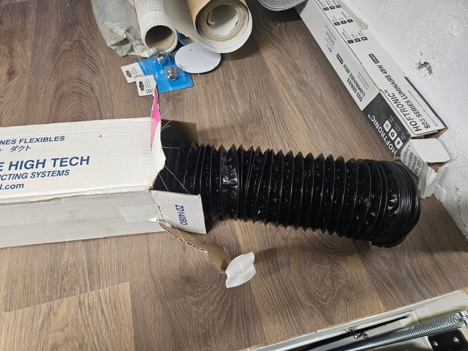 Flexibele buis 125mm 10 meter zwart - Combibec Black Classic, Ophalen of Verzenden, Nieuw