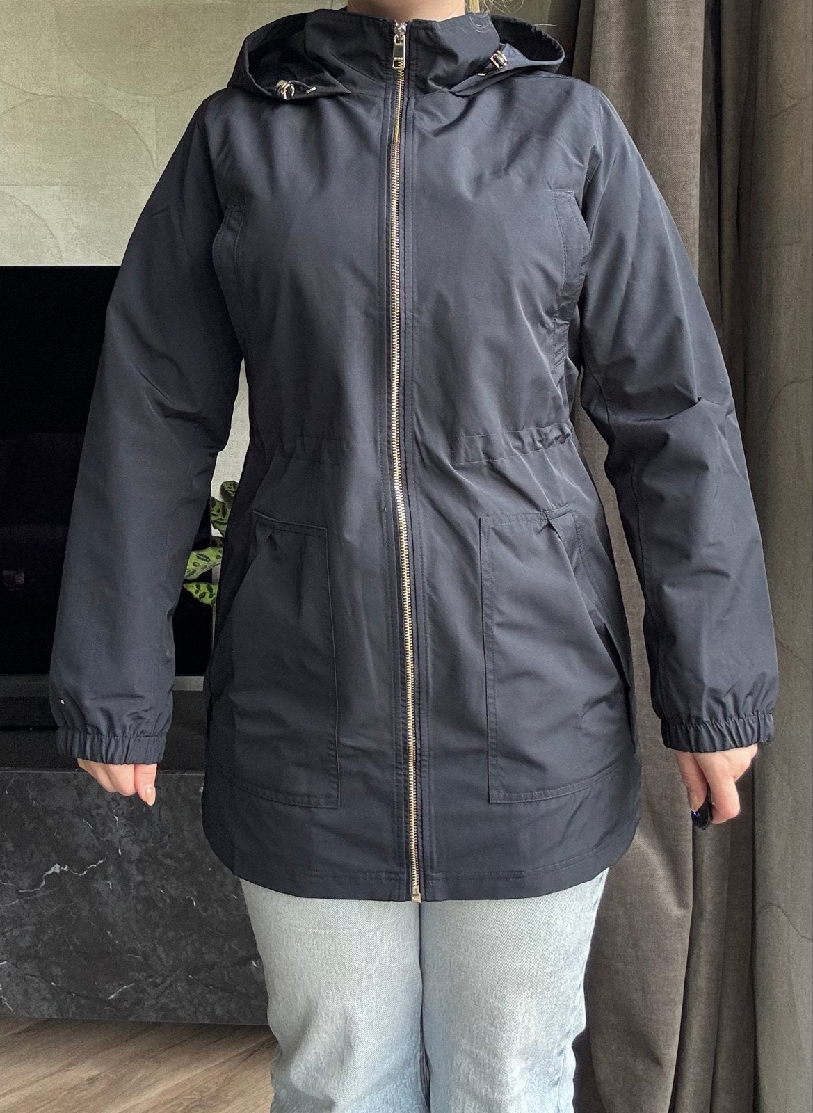 Tommy Hilfiger Zwarte Jas met Capuchon - Maat S/P, Ophalen of Verzenden, Nieuw, Maat 36 (S), Zwart