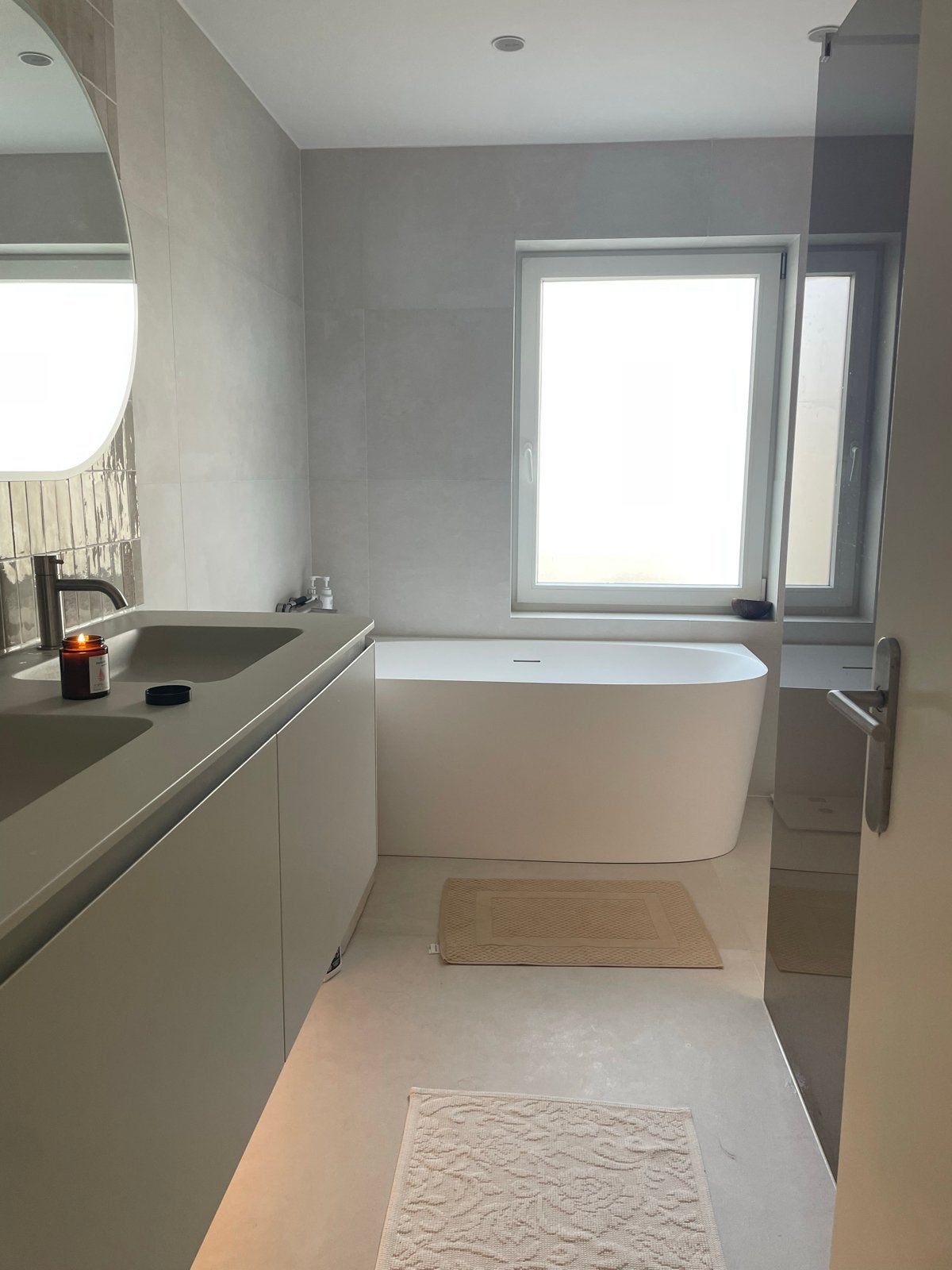 Restpartij grote vloertegels: 6x (60x120) + 1x (120x120), Ophalen, 60 cm of meer, Keramiek, Nieuw