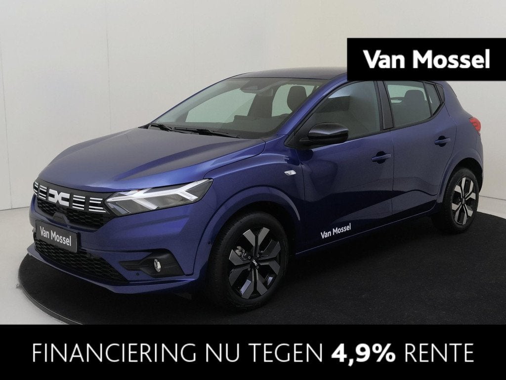 Dacia Sandero 1.0 TCe 100 ECO-G Journey | Navigatie | Camera, Auto's, Blauw, Origineel Nederlands, Bedrijf, Handgeschakeld