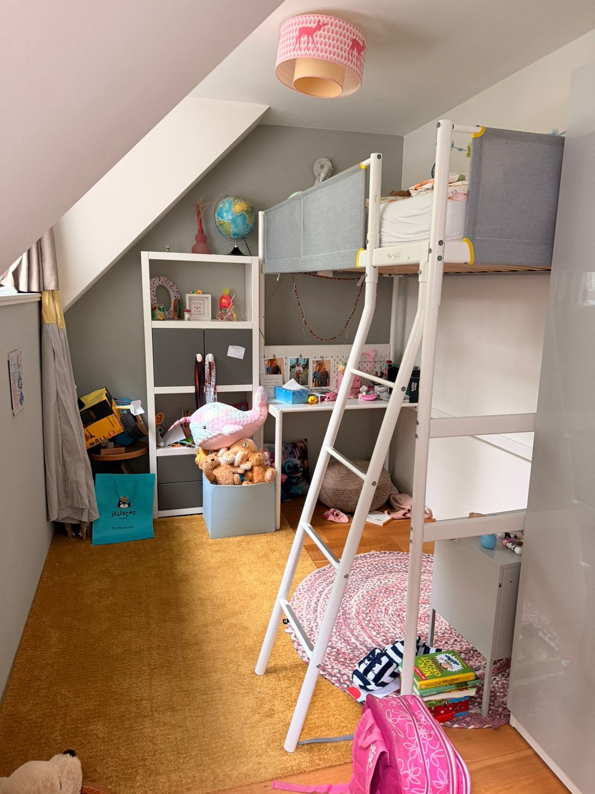 Ikea hoogslaper met bureautje, Ophalen, Zo goed als nieuw, Hoogslaper